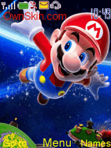 Theme Mario Phiêu Lưu Ngoài Vũ Trụ, Có Dãy Ngân Hà,  Hành Tinh, Full Icon  Mario